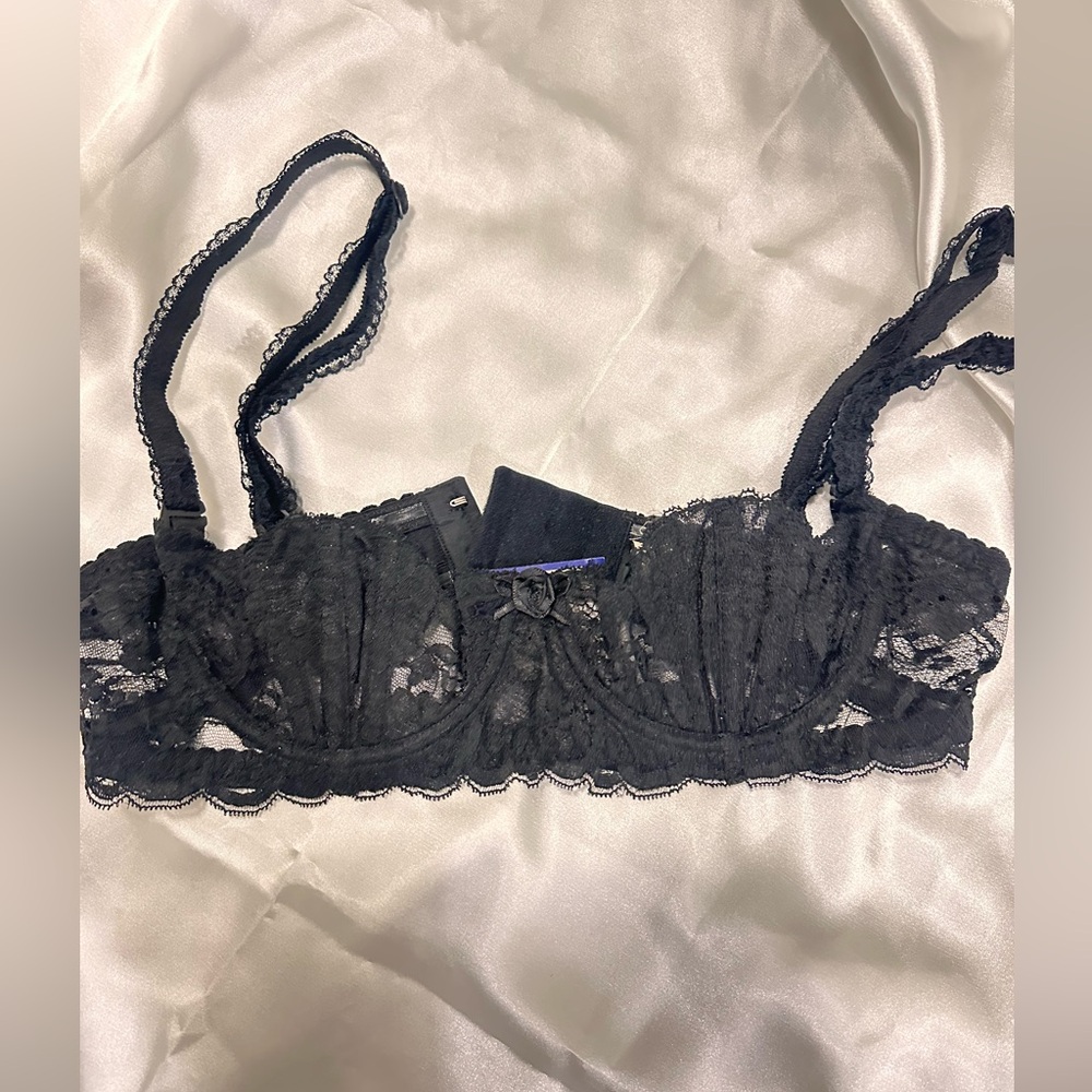 LA Perla Vintage Elegant cage Black Lace Bra